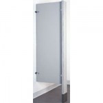 Bathroom Partition Floor Anchored Urinal Screen - Powder Coated Steel