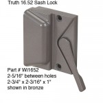 Truth sash lock stamped 21328 and 45189